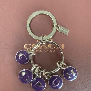 Coach Gold Tone Key Holder Brand New